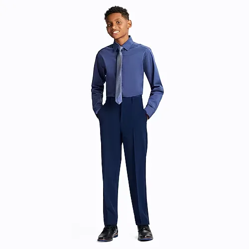 Van Heusen Little & Big Boys Suit Pants, 16, Blue