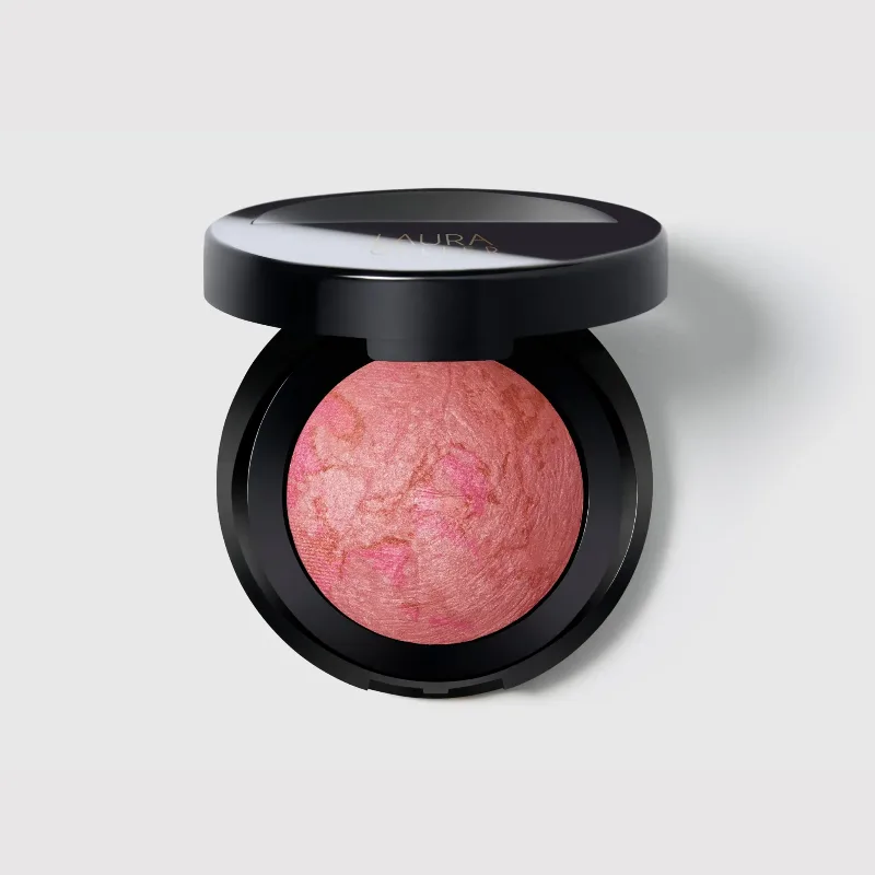 Laura Geller Beauty Baked Blush-N-Brighten Marbleized Blush Pink Buttercream