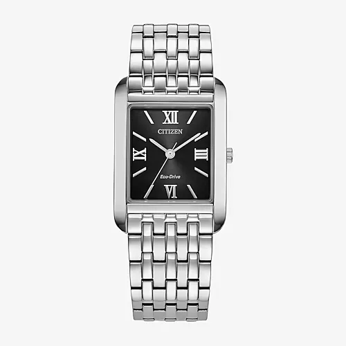Citizen Classic Eco Mens Silver Tone Stainless Steel Bracelet Watch Bj6570-50e, One Size, Silver