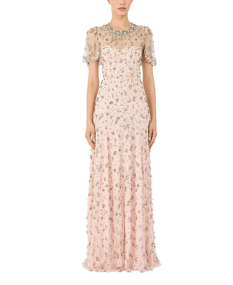 Jenny Packham Ambiance Beaded Maxi Dress
