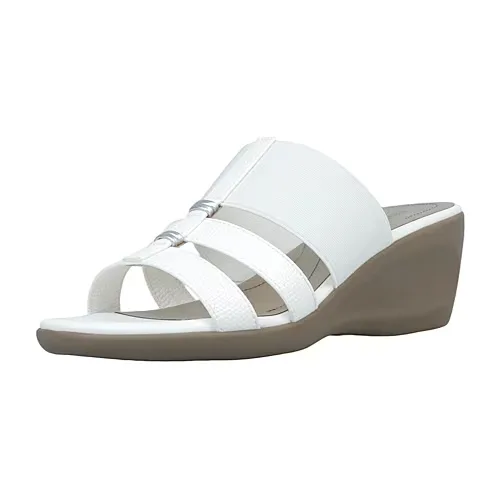 east 5th Womens Endi Wedge Sandals, 7 Medium, White