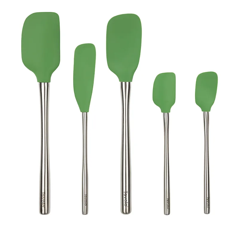 Tovolo Flex-Core Silicone and Stainless Steel 5-Piece Spatula Set