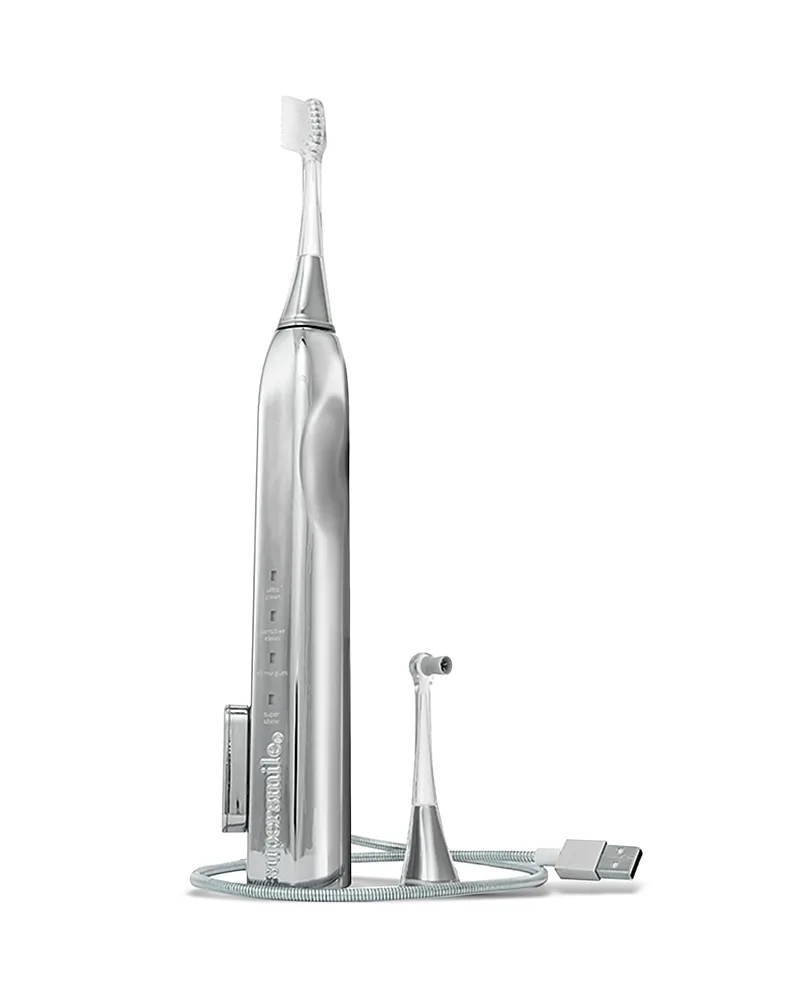 Supersmile Zina45 Sonic Pulse Toothbrush Chrome Silver No Case