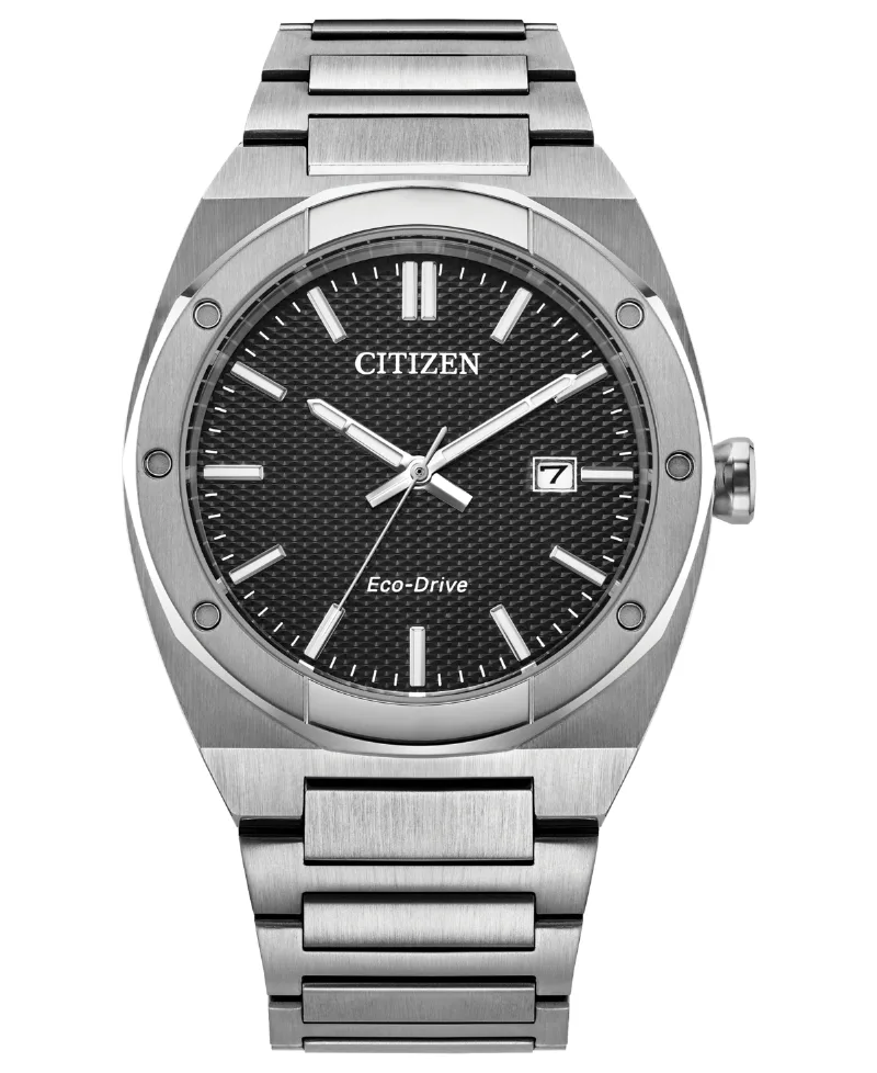 Citizen Men's Sport Luxury Integrated Silver-Tone Stainless Steel Bracelet Watch, 40mm - Silver-tone