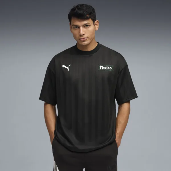 Jersey PUMA Holgado Fanpack México para Hombre en Talle Mediana Negro/power Green/PUMA White