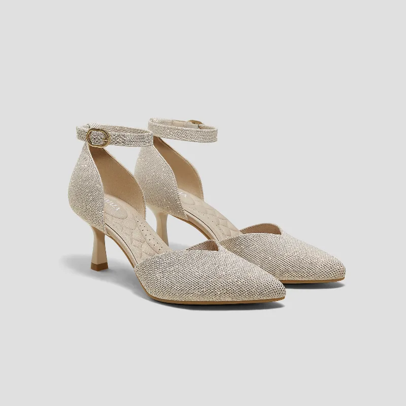 VIVAIA Pointed-Toe Stilettos (Arabella)|GOLDEN ALMOND|9-9.5