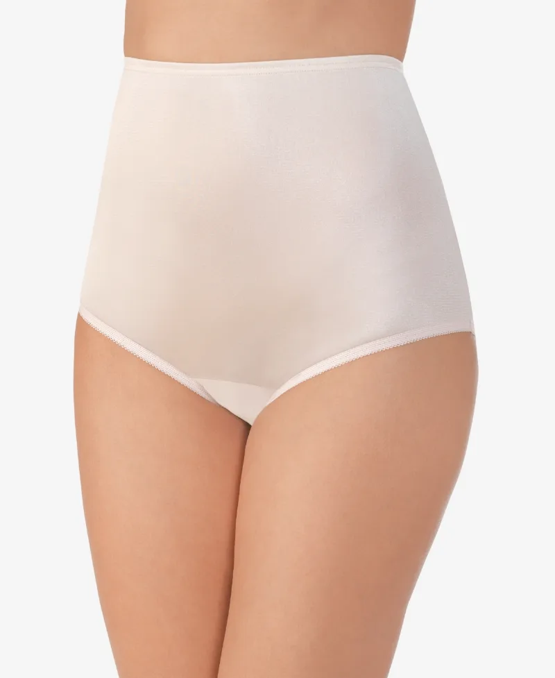 Vanity Fair Perfectly Yours Ravissant Nylon Full Brief Underwear 15712, Extended Sizes - Fawn