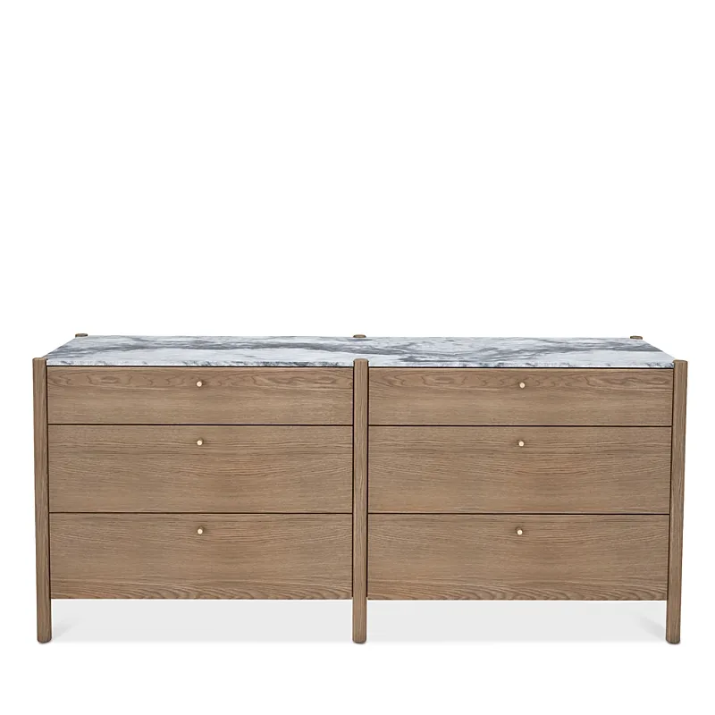 Huppe Jules White Oak 6 Drawer Dresser