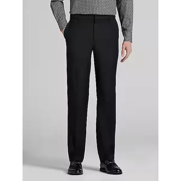 Awearness Kenneth Cole Men's CHILLFLEX Modern Fit Performance Dress Pants Black - Size: 38W x 34L
