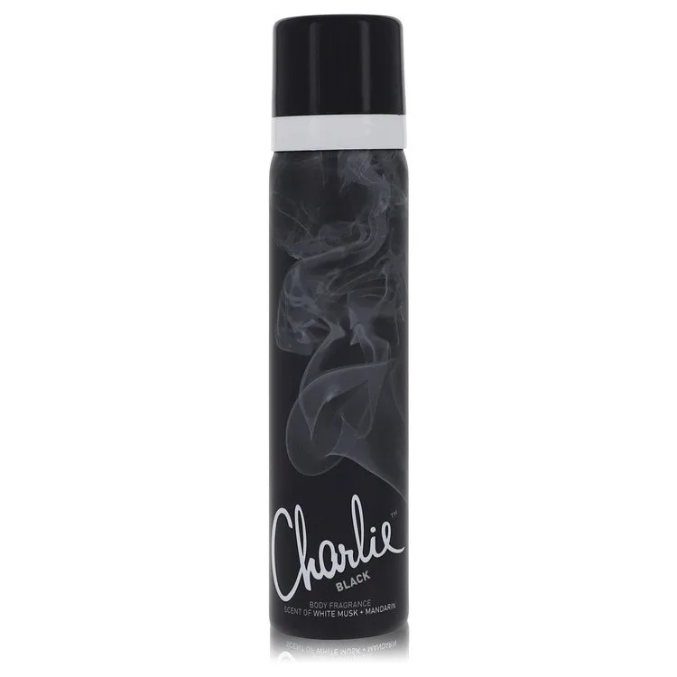 Charlie Black Perfume by Revlon 2.5 oz Body Fragrance Spray for Women