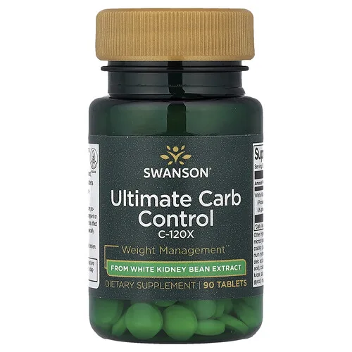 Swanson Vitamins, Ultimate Carb Control C-120X, 90 comprimidos (33,3 mg por comprimido)