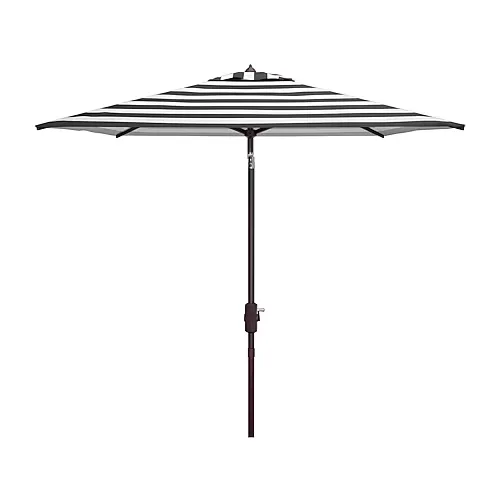 Safavieh Iris Patio Collection Patio Umbrella, One Size, Black