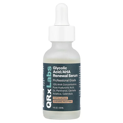 QRxLabs, Glycolic Acid/AHA Renewal Serum, 1 fl oz (30 ml)