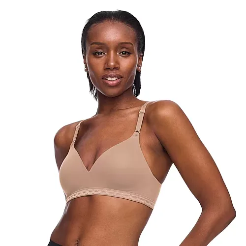 Warners Cloud 9 Super Soft Wireless Lightly Lined Comfort Bra 1269, A, Brown