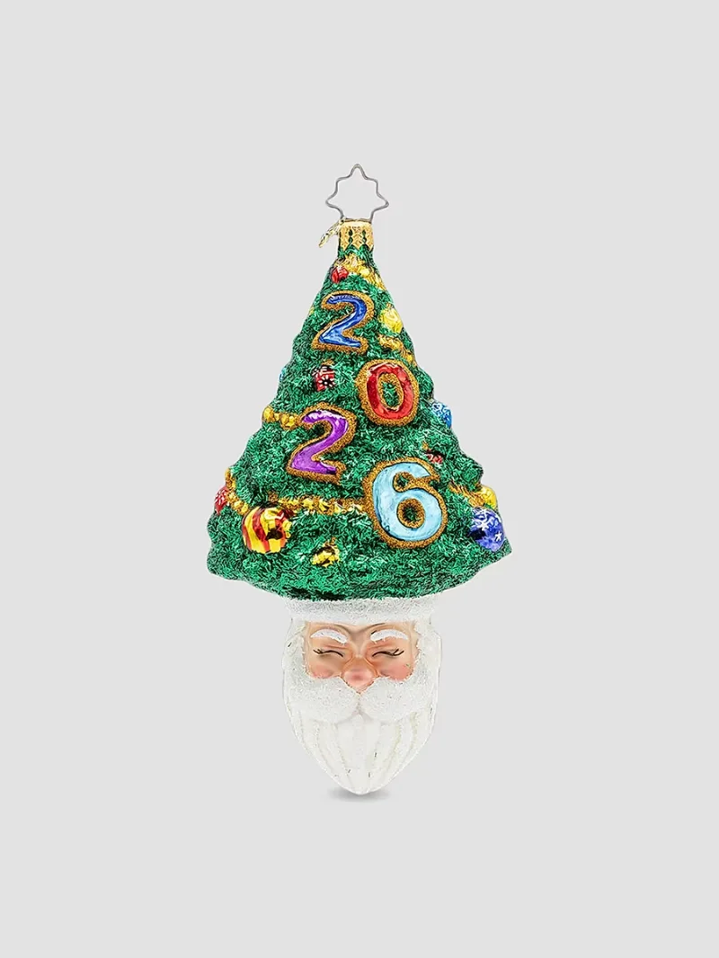 Christopher Radko Santa's Sparkling 2026 Glass Ornament