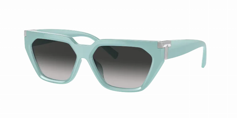 TIFFANY & CO. Woman Sunglasses Steve Mcqueen  -  Frame color: Tiffany Blue, Lens color: Grey Gradient