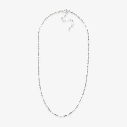 Mixit Womens Hypoallergenic 16 Inch Chain Necklace, One Size, Silver
