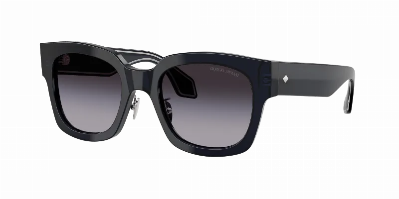 GIORGIO ARMANI Woman Sunglasses AR8223  -  Frame color: Blue, Lens color: Grey Gradient