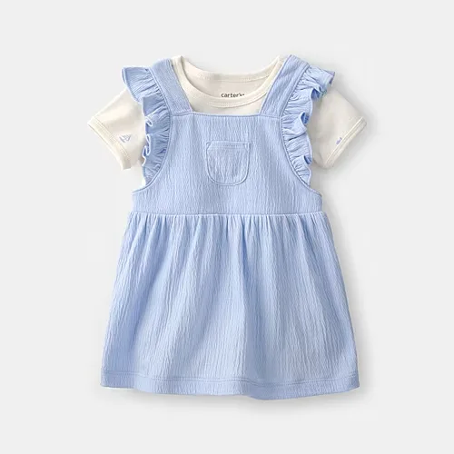 Carter's Baby Girls Dress Set, 3 Months, Blue