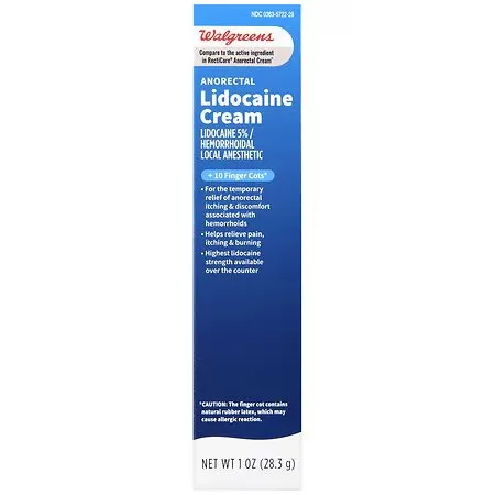 Walgreens Anorectal Lidocaine Cream - 1.0 OZ