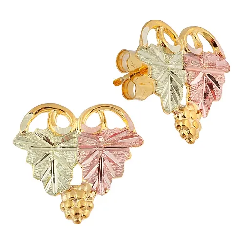 Landstroms Black Hills Gold 14K Gold Stud Earrings, One Size