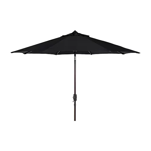 Safavieh Ortega Patio Collection Patio Umbrella, One Size, Black