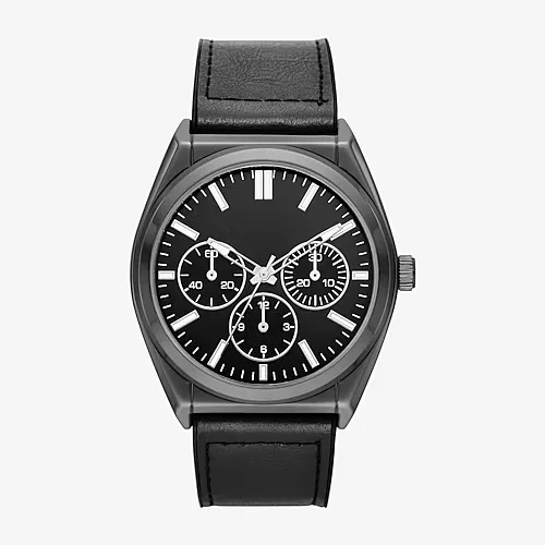 Mens Black Strap Watch Fmdjo295, One Size