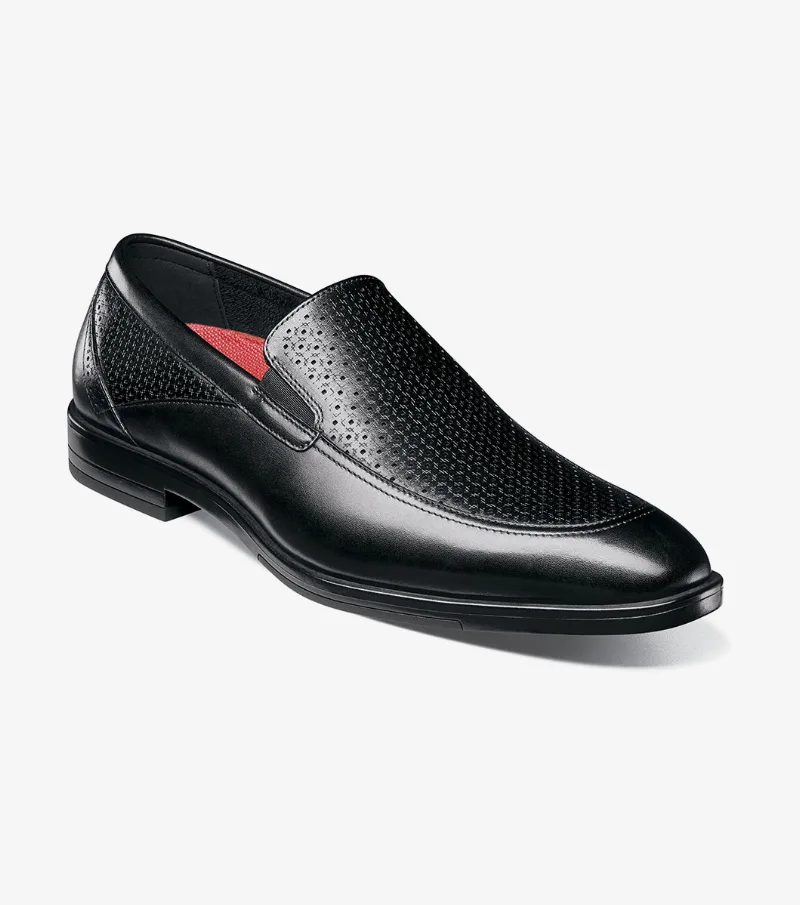 Stacy Adams Shoes Aiden Moc Toe Slip On Black Size 9