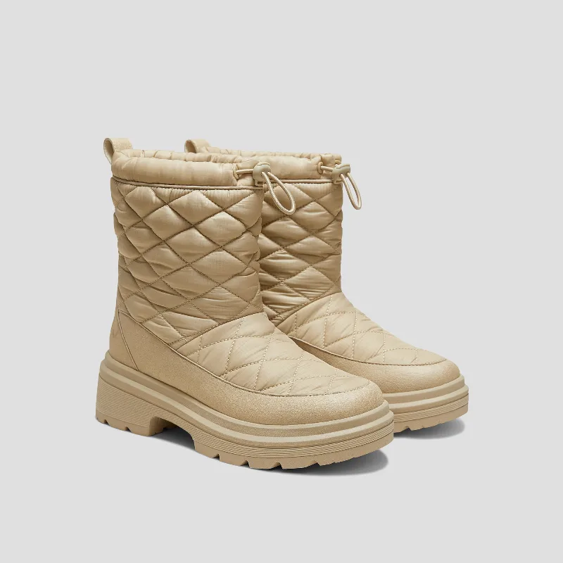 VIVAIA Quilted Waterproof PufferTherm Warm Boots (Theo)|DESERT WATER PRF|5.5-6