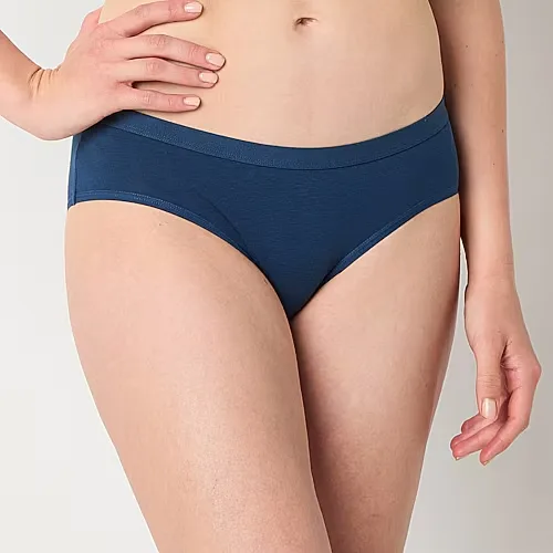 Arizona Body Cotton Hipster Panty, Small, Blue