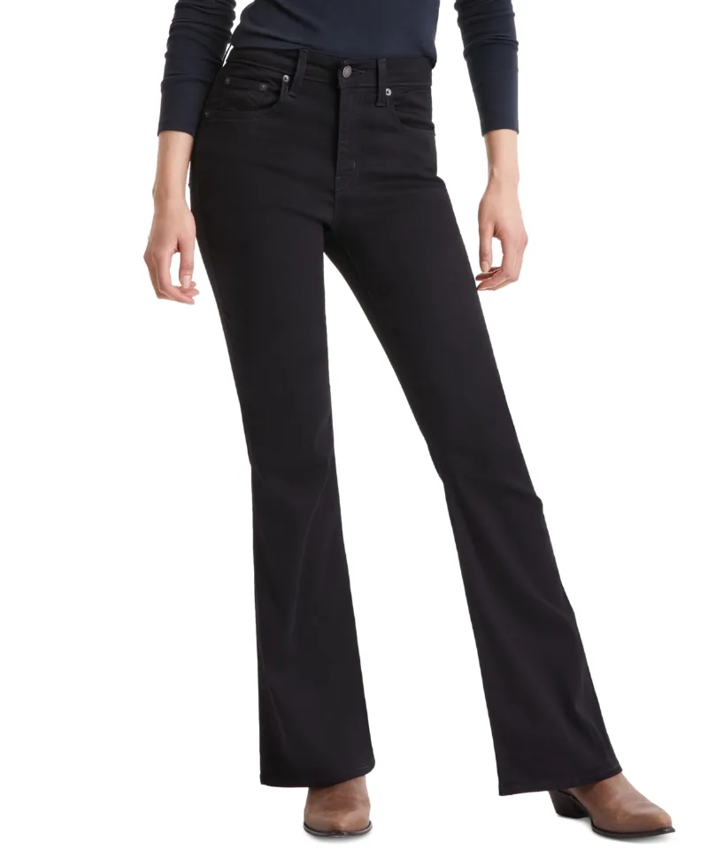 Levi's Women's 726 High Rise Slim Fit Flare Jeans - Soft Black