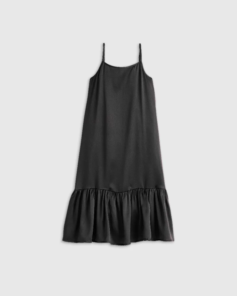 Quince | Dress in Black, Size 2T, Silk