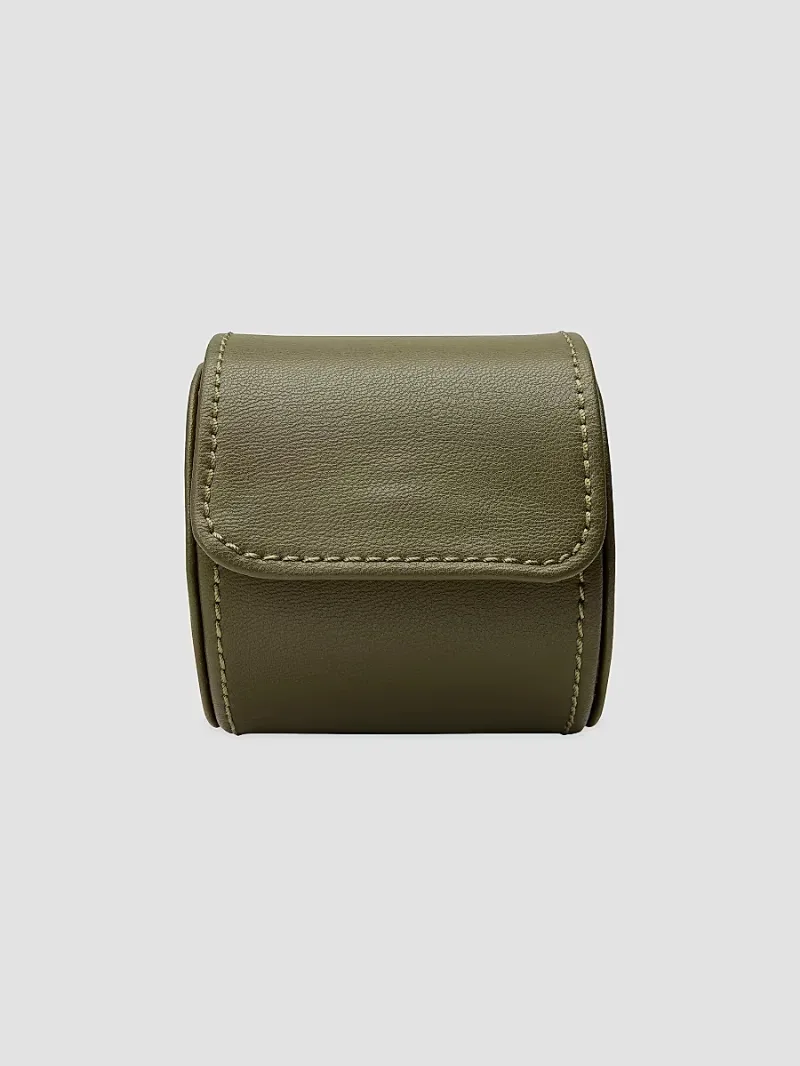 Wolf Earth Single Watch Roll - Olive