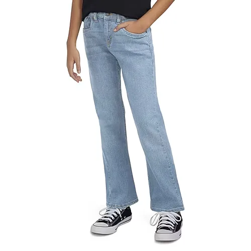 Levi's Big Kid Boys Adjustable Waist 517 Bootcut Jean, 10, Blue