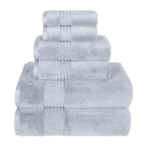 Liz Claiborne Signature Plush Bath Towel, One Size, Gray