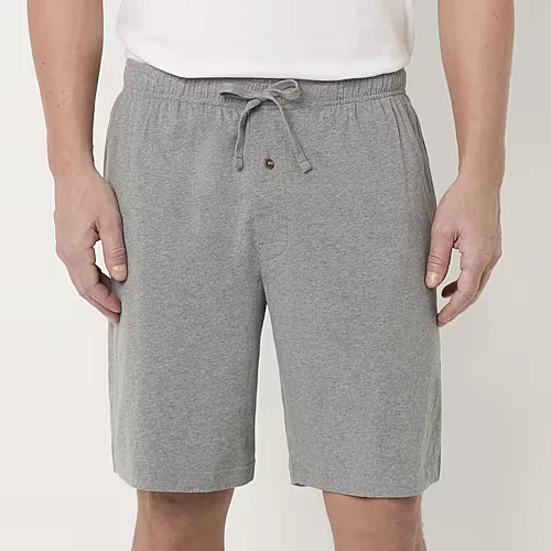 Stafford Super Soft Mens Pajama Shorts, Small, Gray