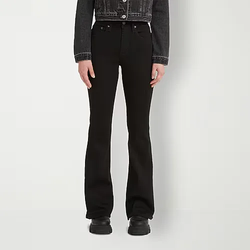 Levi's Women's 726 High Rise Flare Jeans, 32, Black