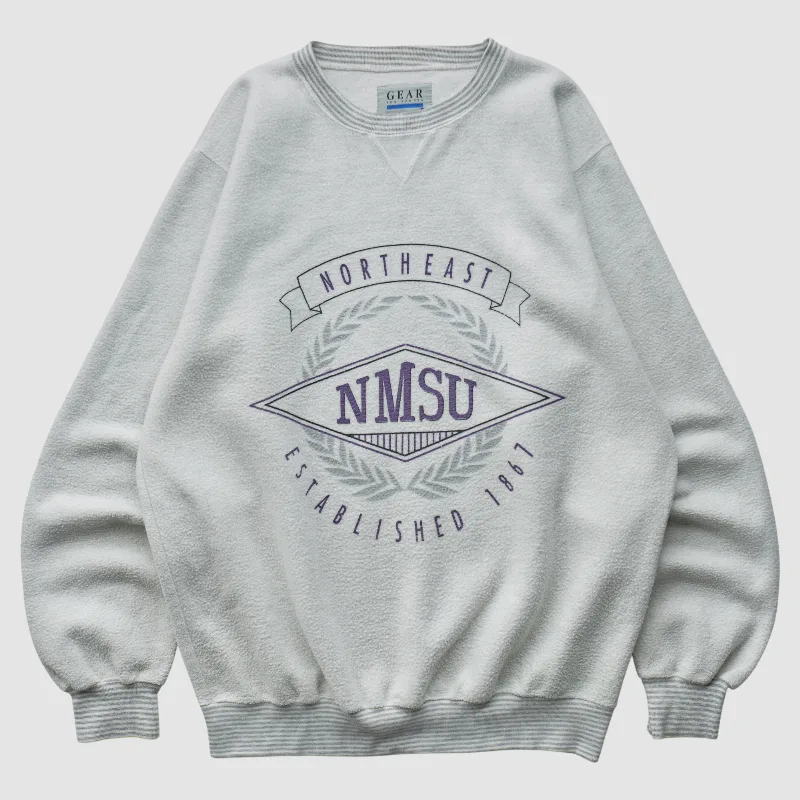 New Mexico State Aggies Gear For Sports 2000s Pullover Sweatshirt - White - S by Fanatics Real Vintage