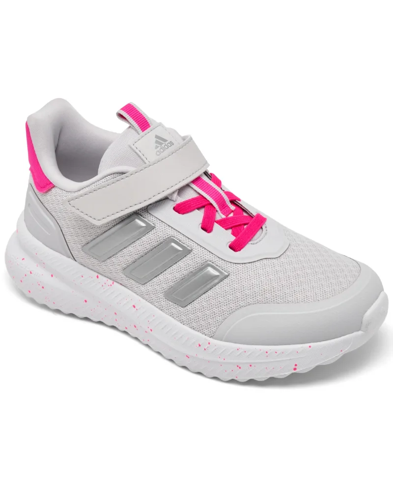 Adidas Little Girls X Plrpath Casual Sneakers from Finish Line - Gray, Pink