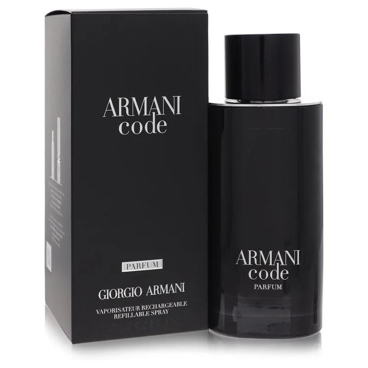 Armani Code Cologne 4.2 oz Parfum Spray Relillable for Men