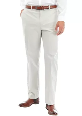 Savane Men's Flat Front Ultimate Performance Pants, 34 x 29