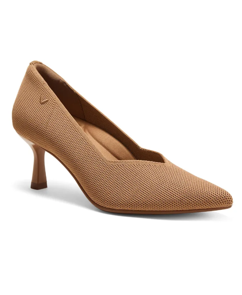 Vivaia Women's Anna Pointed-Toe Mid Heels - Nutmeg