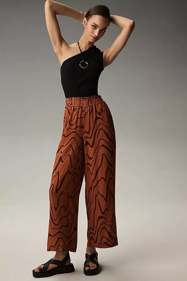 By Anthropologie Wide-Leg Pull-On Pants