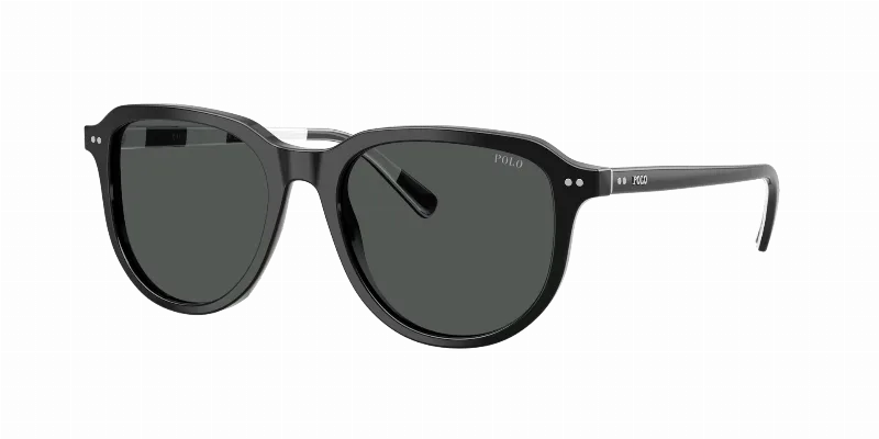 POLO RALPH LAUREN Man Sunglasses PH4225F  -  Frame color: Shiny Black, Lens color: Dark Grey