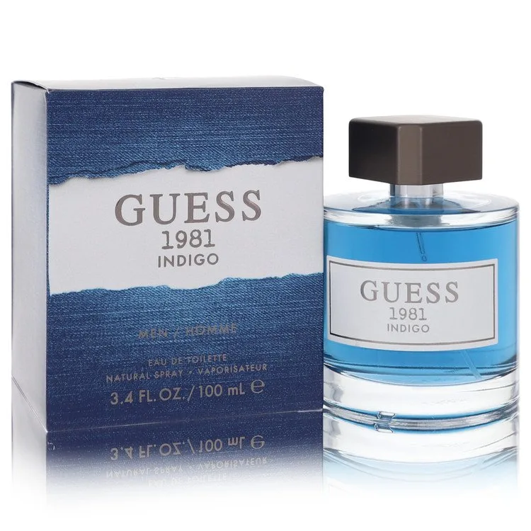Guess 1981 Indigo Cologne by Guess 3.4 oz EDT Spray for Men