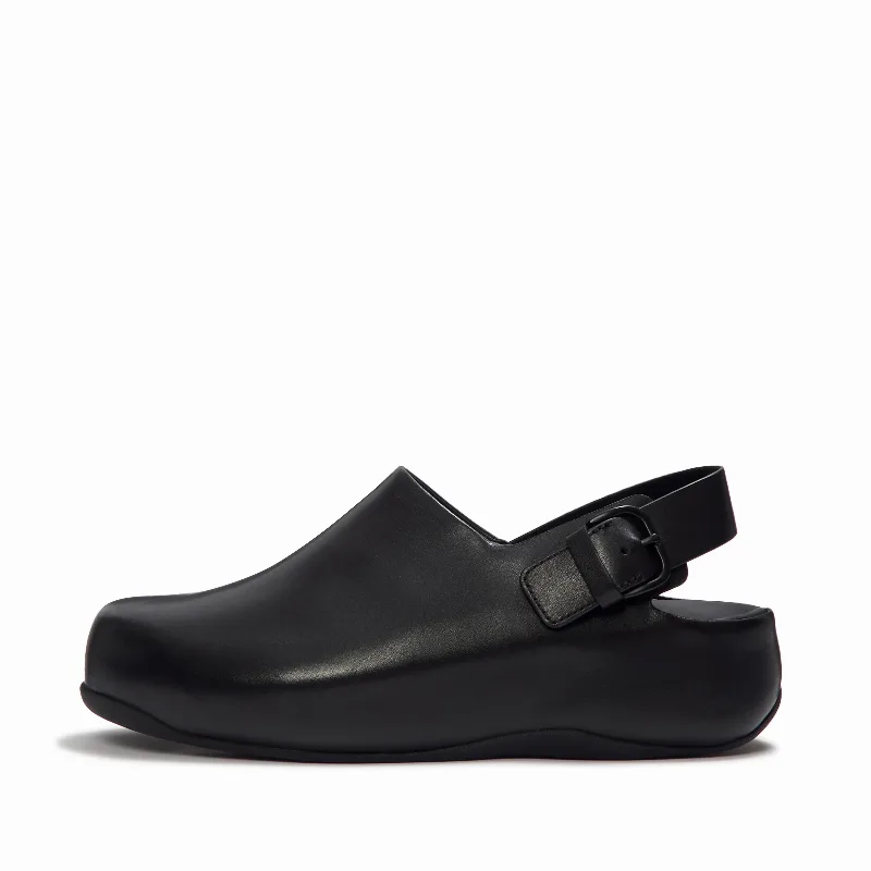 SHUV Leather Back-Strap Mules