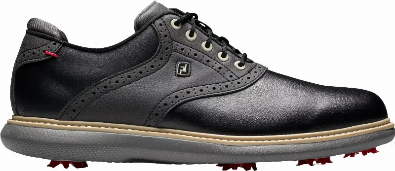 FootJoy Men's Traditions Saddle Golf Shoes (Previous Season), Size 11.5, Black