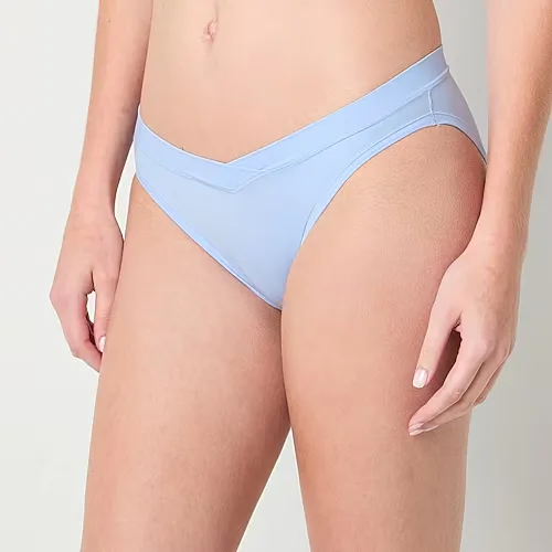 Arizona Body Cloud Kissed High Cut Bikini Panty, Small, Blue