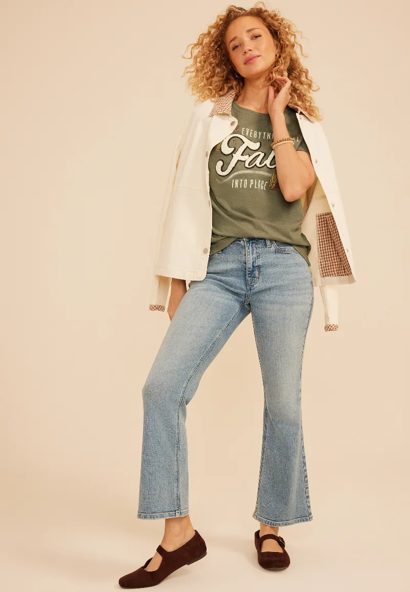 Maurices Women's Everything Will Fall Into Place Classic Fit Graphic Tee