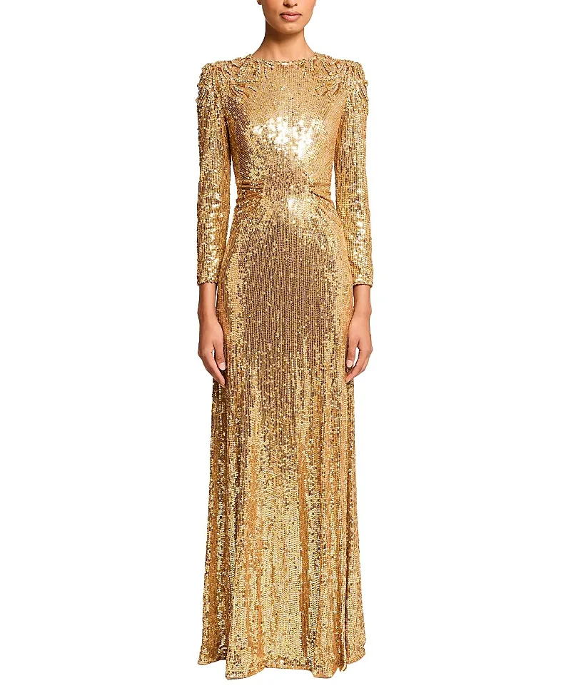 Jenny Packham Dulcet Sequin-Embellished Dress